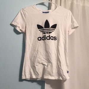 White Adidas T-Shirt